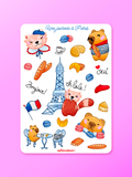 Une journée à Paris | Stickersheet