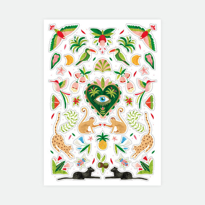 Mexican jungle - Stickers Set of 3 sheets