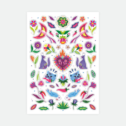 Mexican jungle - Stickers Set of 3 sheets