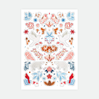 White Winter - Stickers Set of 3 sheets