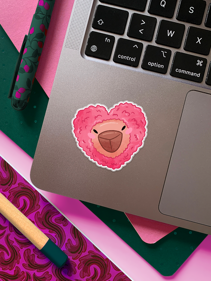 Carlos das Capybara, Herzhut | Sticker