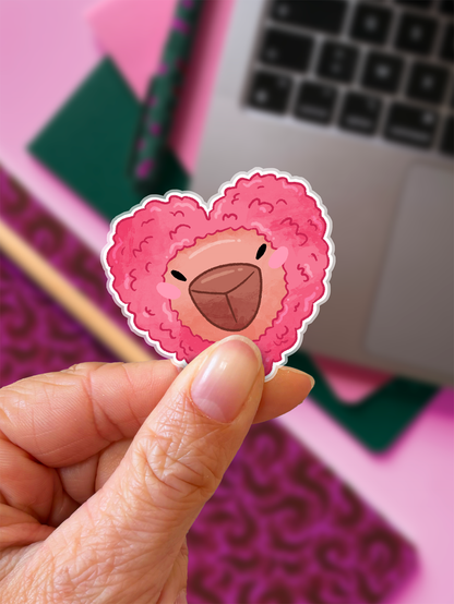 Carlos das Capybara, Herzhut | Sticker
