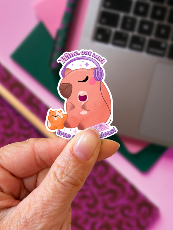 Vine, cat and True Crime Podcast | Sticker — vue 2