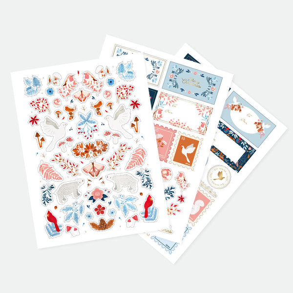 White Winter - Set of 3 sticker sheets