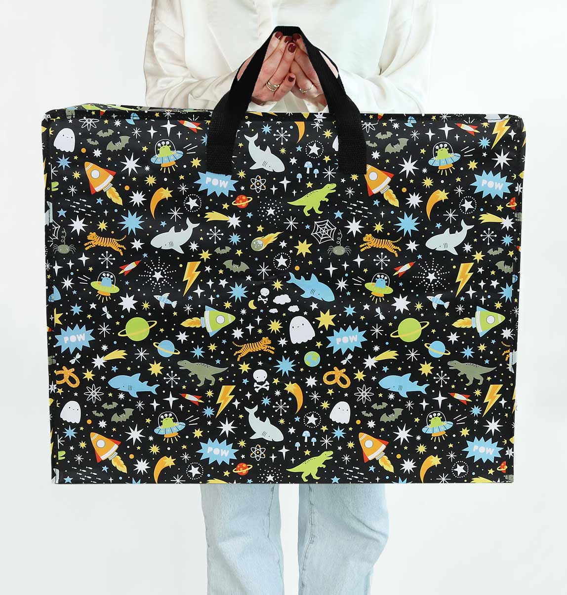 Grand sac de rangement XL - Galaxie – vue 3 – A Little Lovely Company