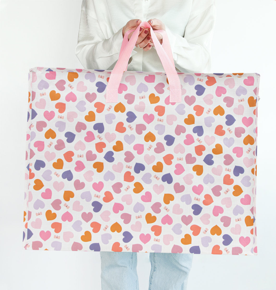 Grand sac de rangement XL - Cœurs