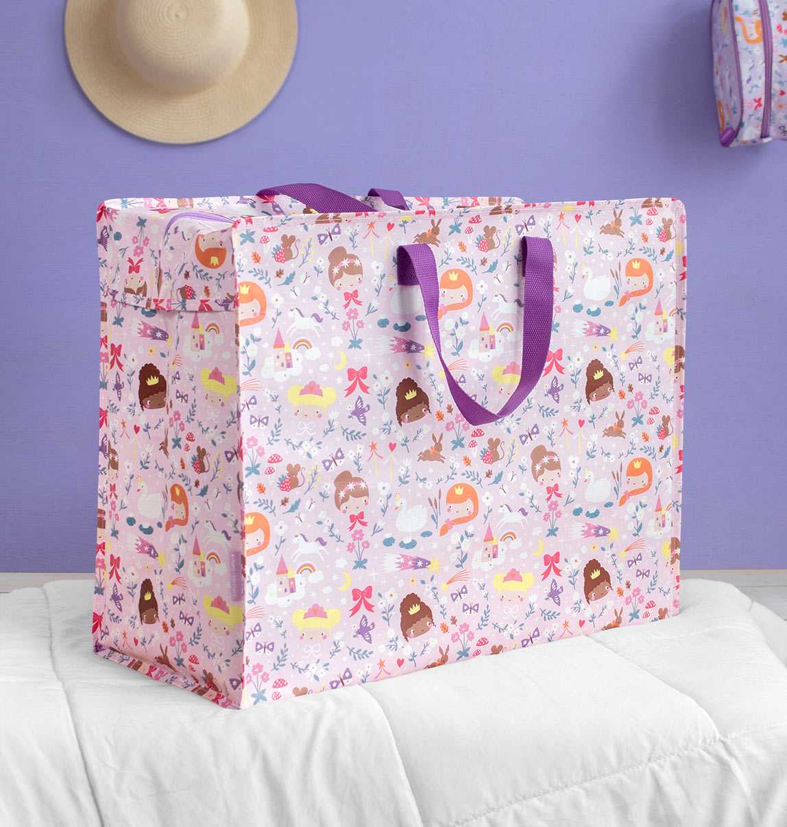 Grand sac de rangement XL - Princesses – vue 3 – A Little Lovely Company