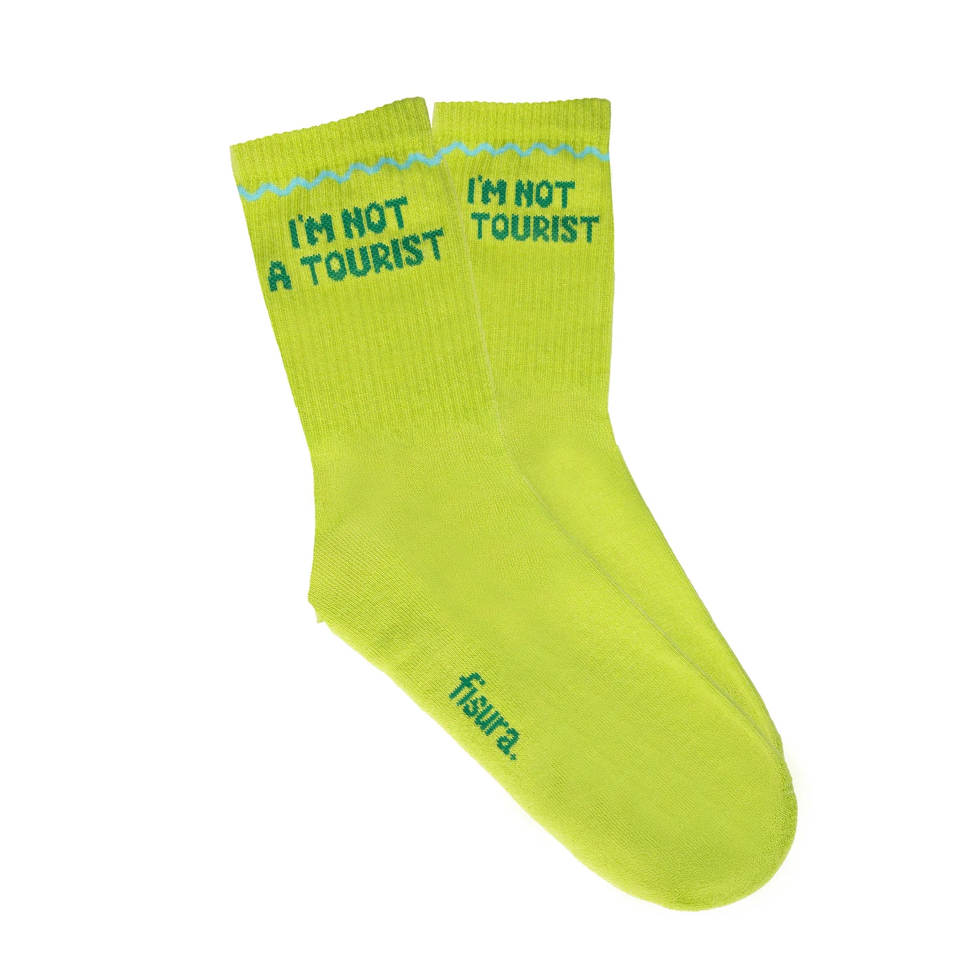 Chaussettes Unisexes « I’m not a tourist » – Fisura