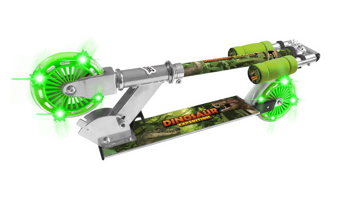 Dinosaur Expedition Scooter with Light-Up Wheels