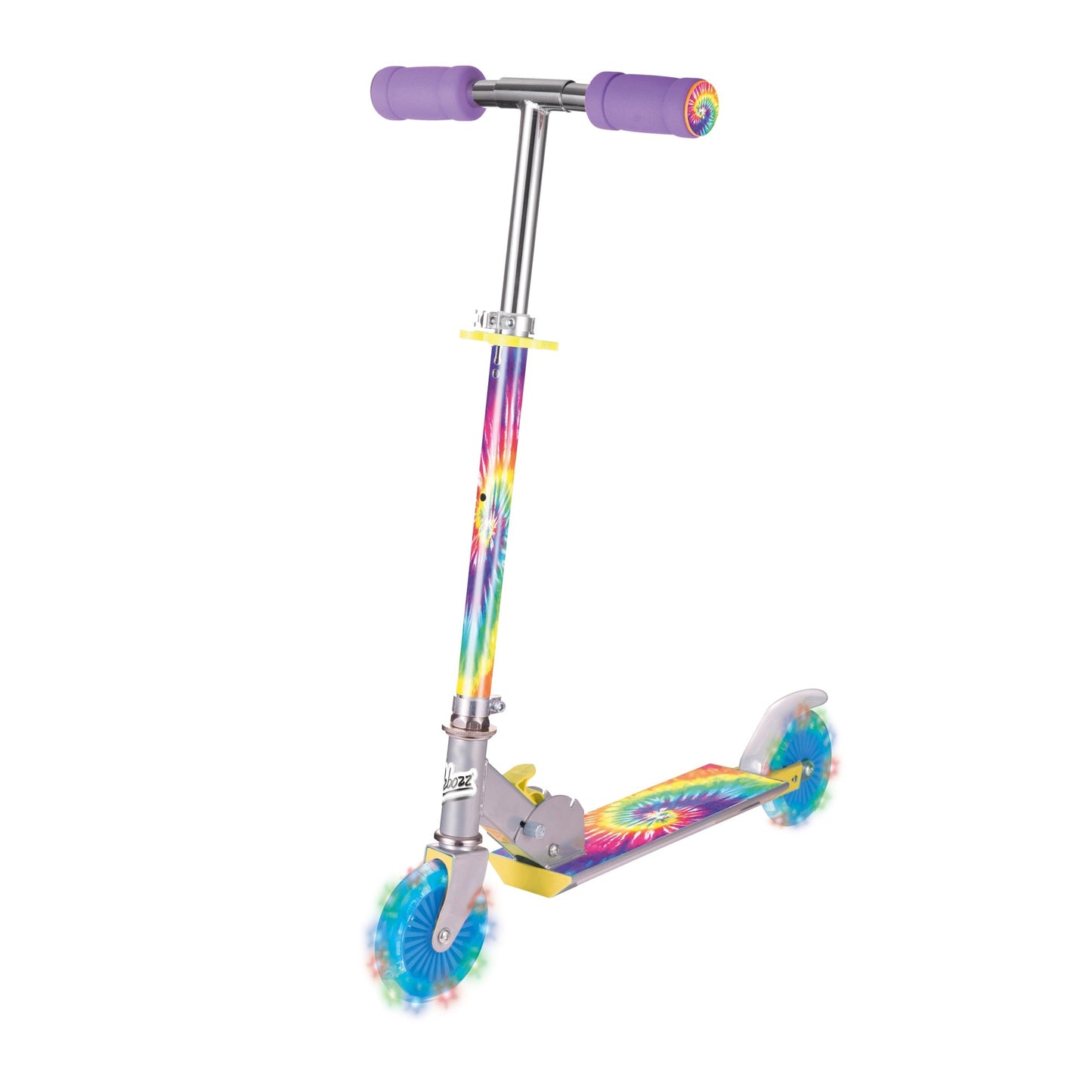 TIE-DYE SCOOTER WITH FLASHING WHEELS