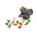 Tête de Tricératops avec 12 Figurines – Petit Format