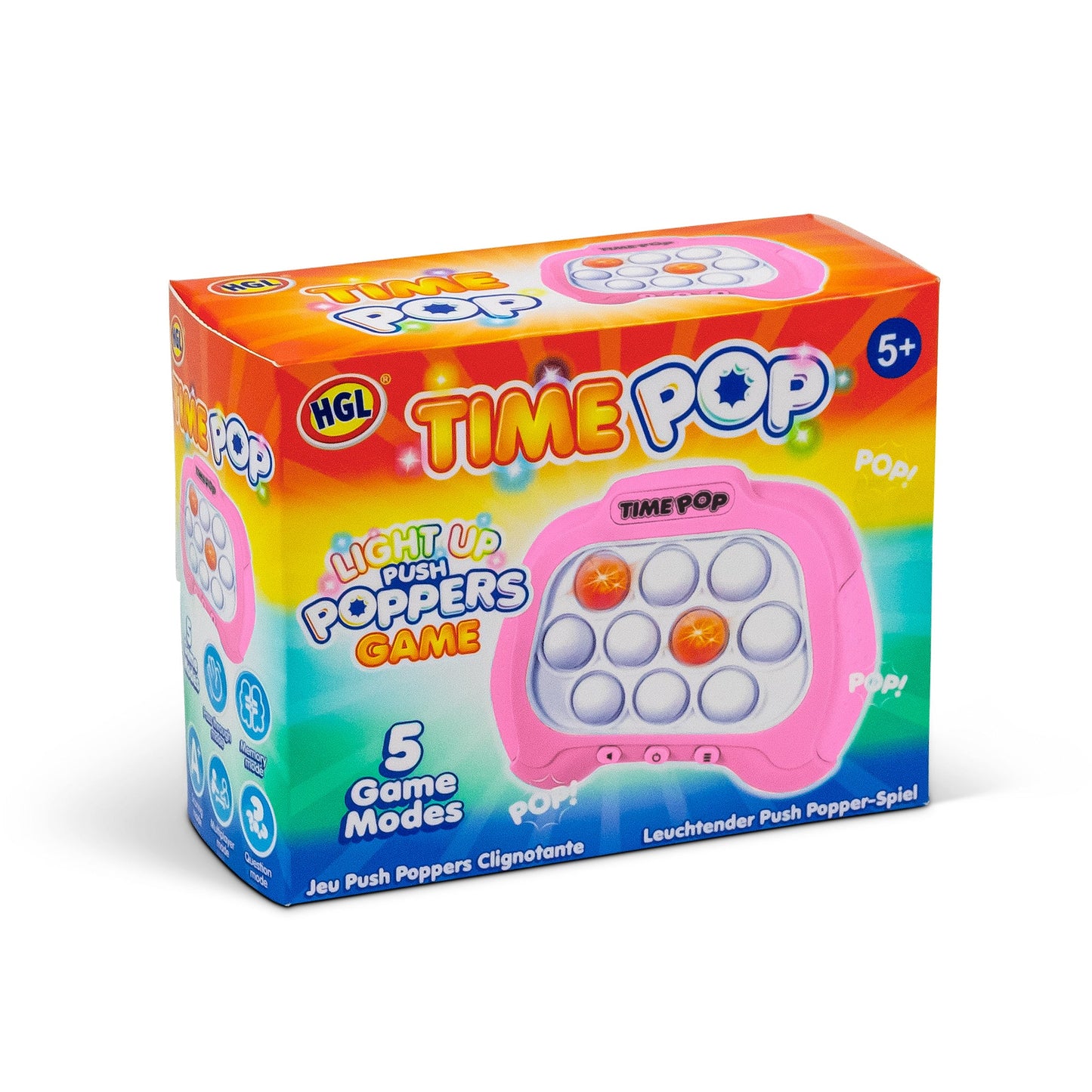 Time Pop Pink Light-Up Poppers Game