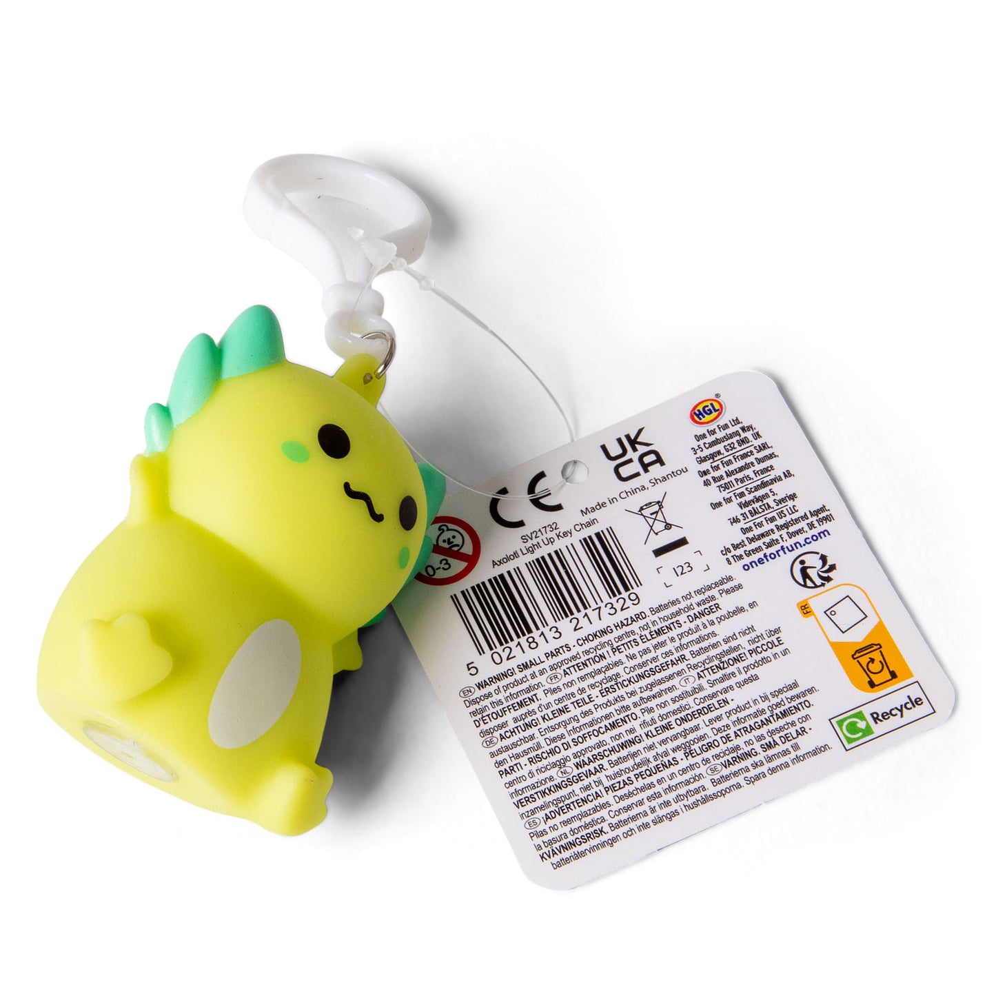 PORTE-CLÉS LUMINEUX AXOLOTL