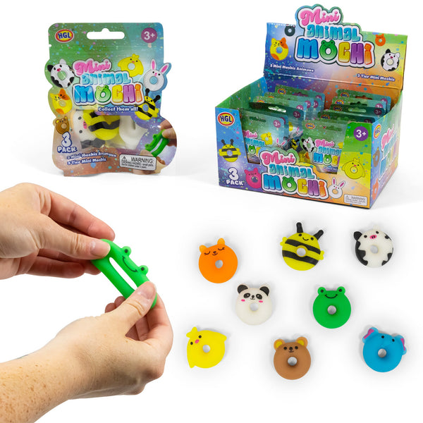 Set of 3 mini animal mochi