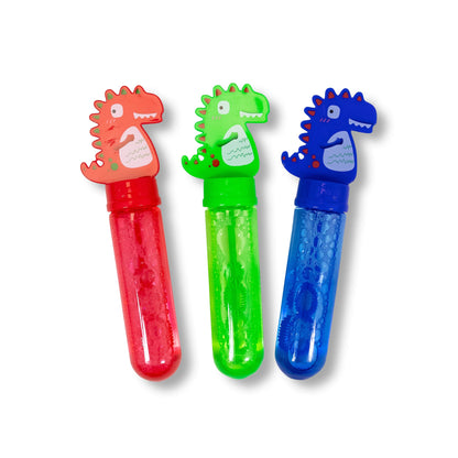 Lot de 3 mini-bagues à bulles dinosaures