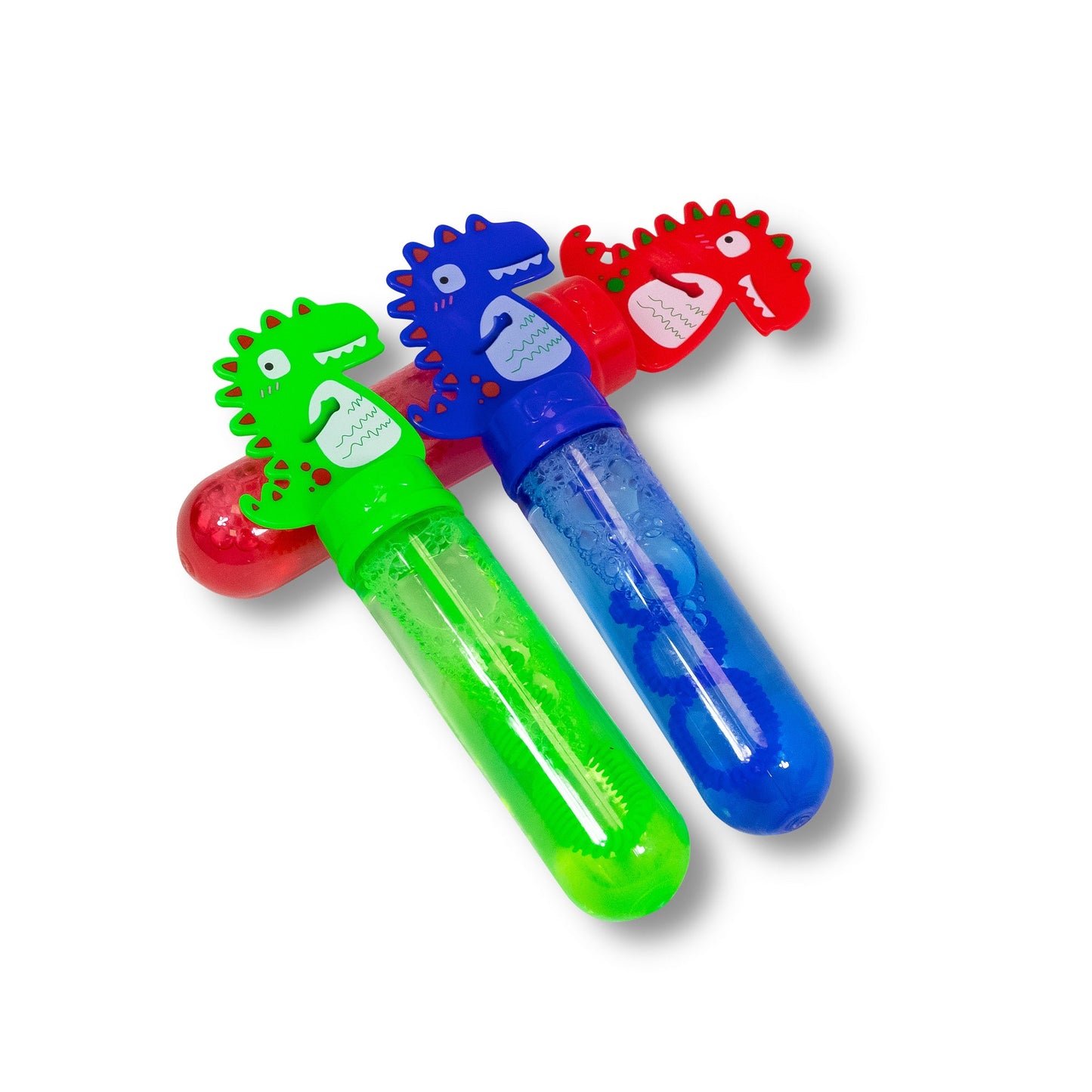 Lot de 3 mini-bagues à bulles dinosaures