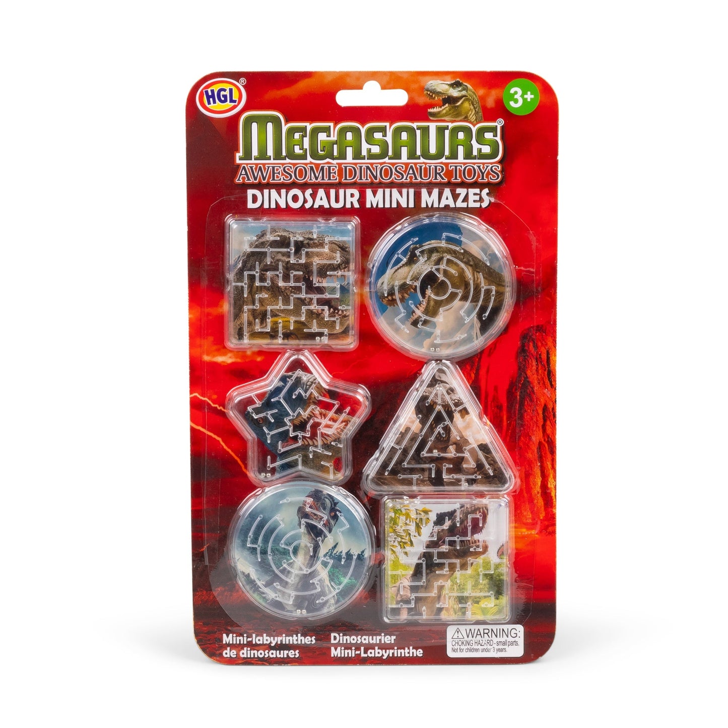 6 MINI DINOSAUR MAZES