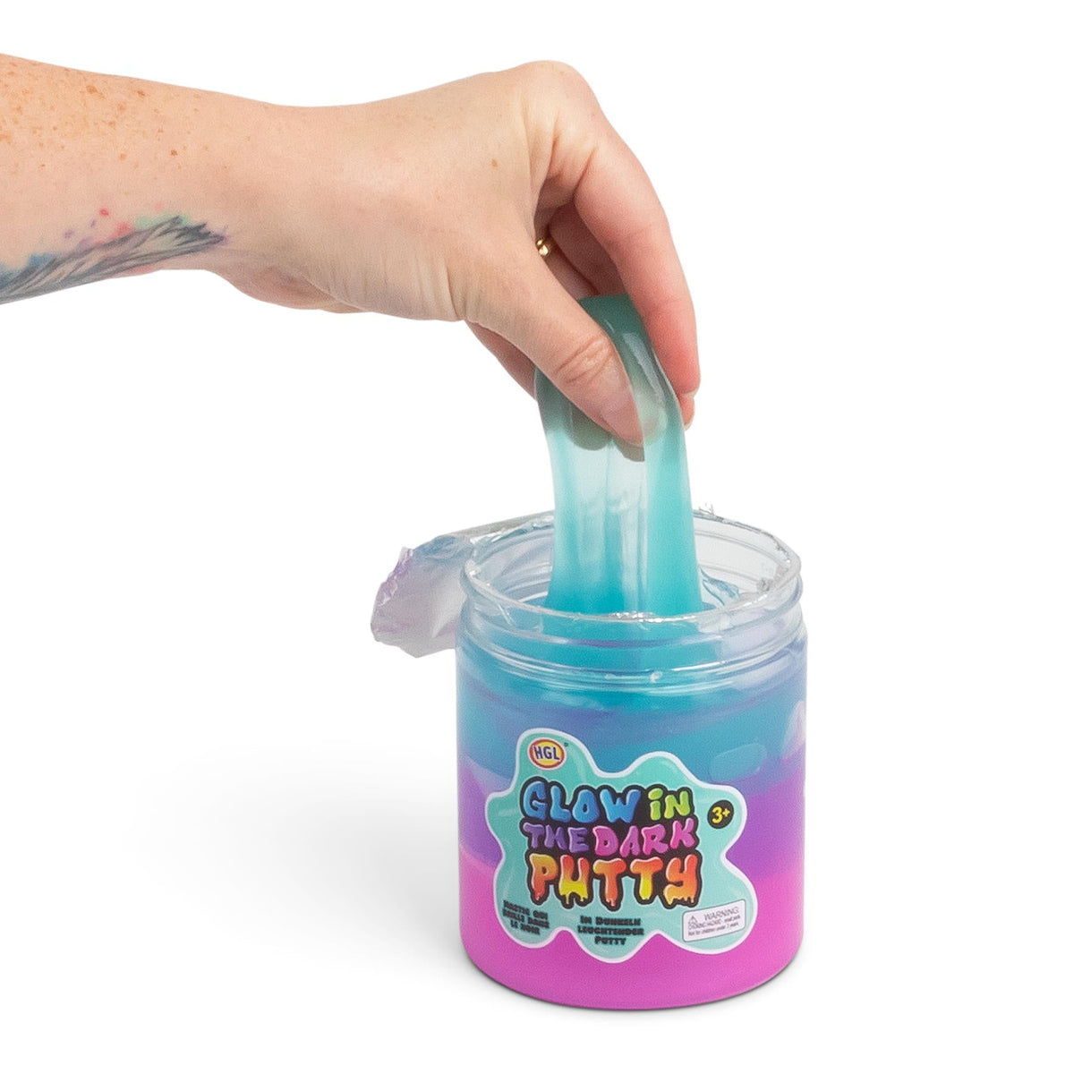 Pot de mastic phosphorescent