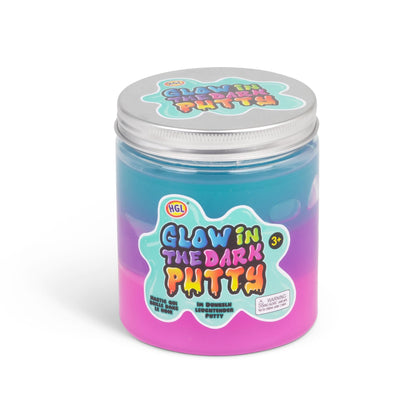 Jar of glow-in-the-dark putty