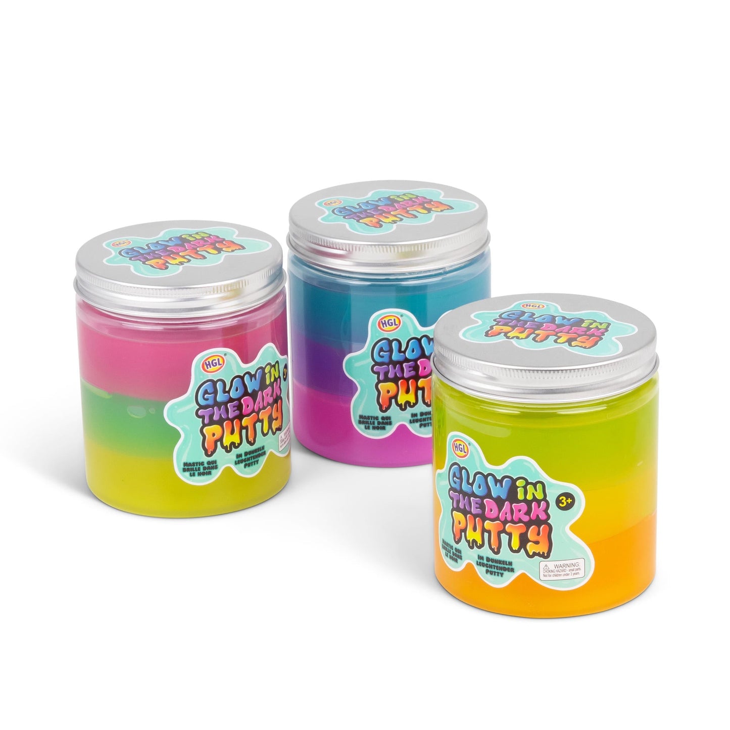 Jar of glow-in-the-dark putty