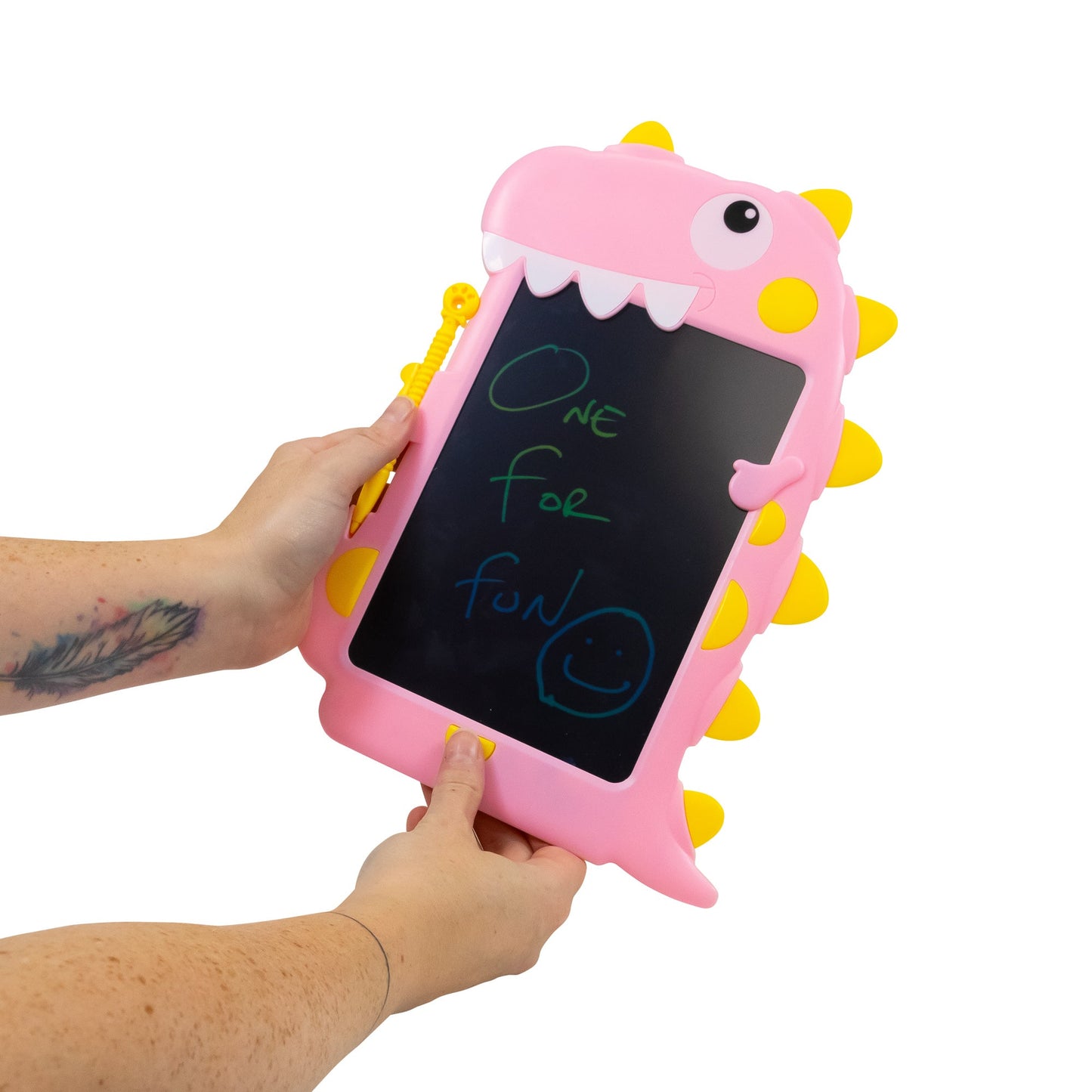TABLETTE À DESSIN LCD DINOSAURE - ROSE