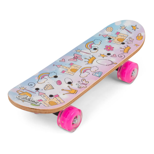 SKATEBOARD PRINCESSES AVEC ROUES CLIGNOTANTES 17 POUCES