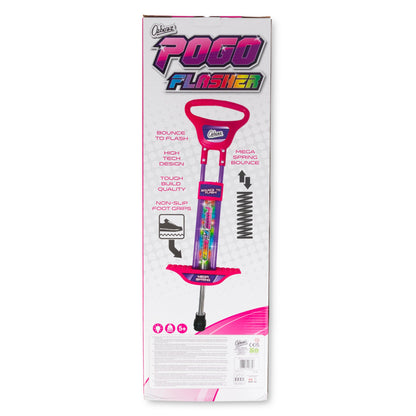 POGO STICK GO LIGHT UP PINK 89CM