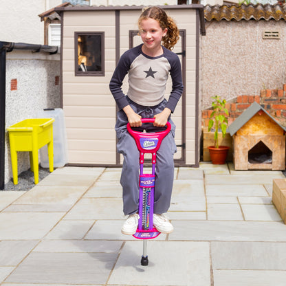 POGO STICK GO LIGHT UP PINK 89CM
