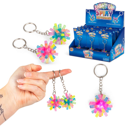 FLASHING SPIKE KEYCHAIN