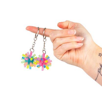 FLASHING SPIKE KEYCHAIN
