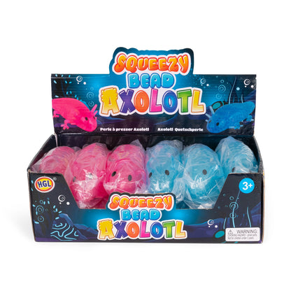 Squeezable Beaded Axolotl
