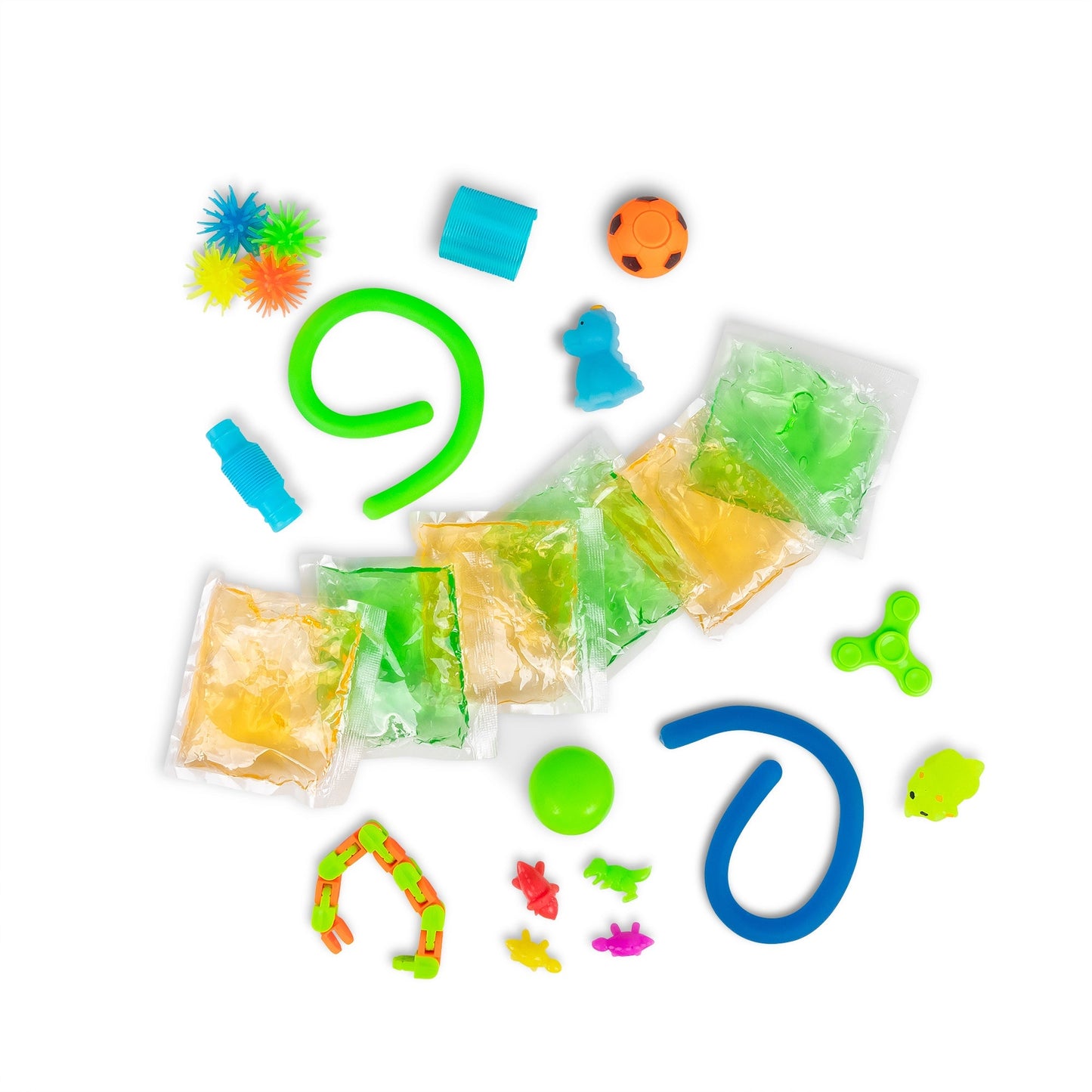 ENSEMBLE DE SLIME SENSORIEL DINOSAURE