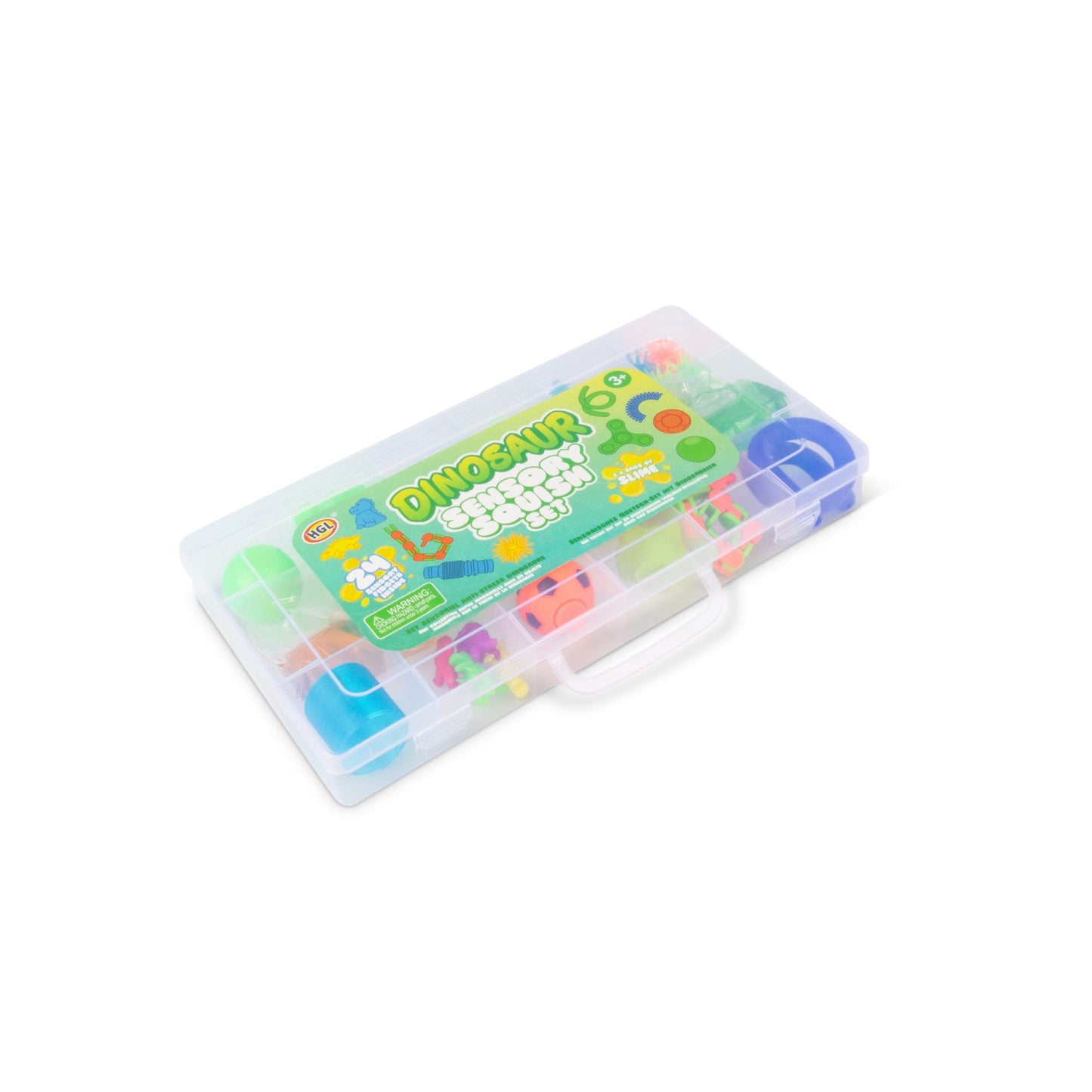 ENSEMBLE DE SLIME SENSORIEL DINOSAURE