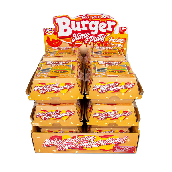 MAKE YOUR OWN BURGER SLIME AND PUTTY