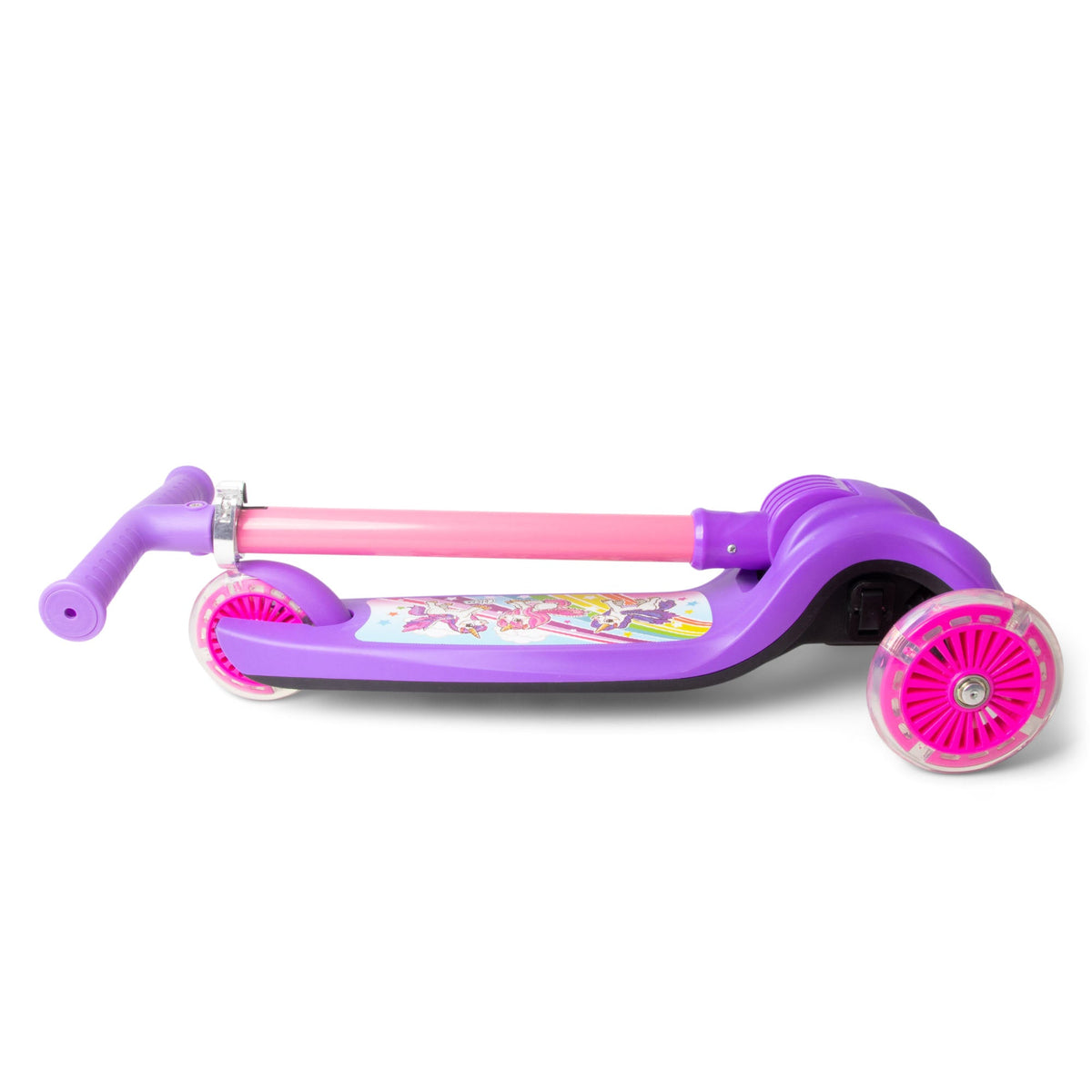 UNICORN TRAIL TWIST Light-Up Folding Scooter