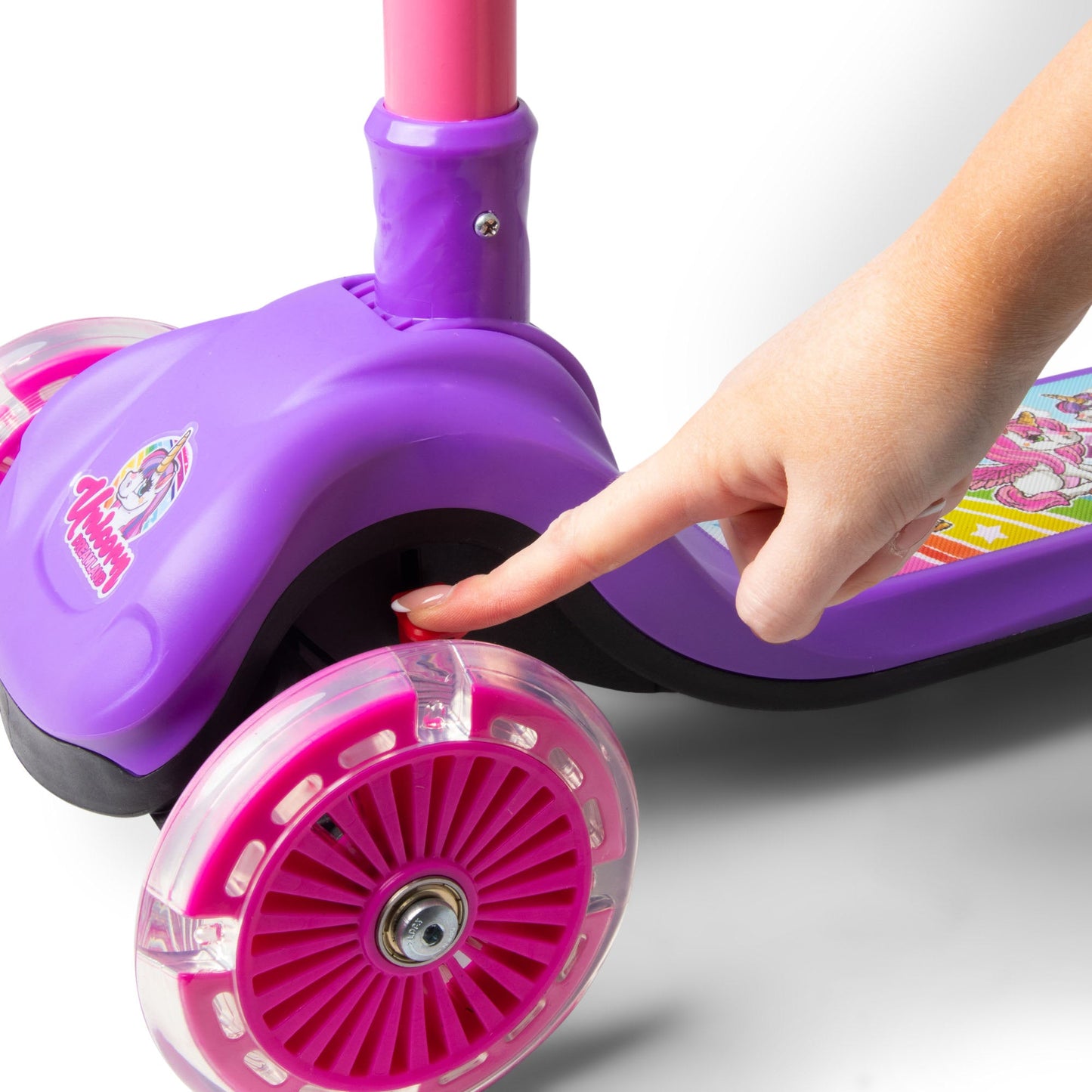 Trottinette lumineuse pliable UNICORN TRAIL TWIST