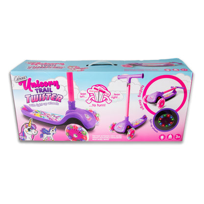 Trottinette lumineuse pliable UNICORN TRAIL TWIST