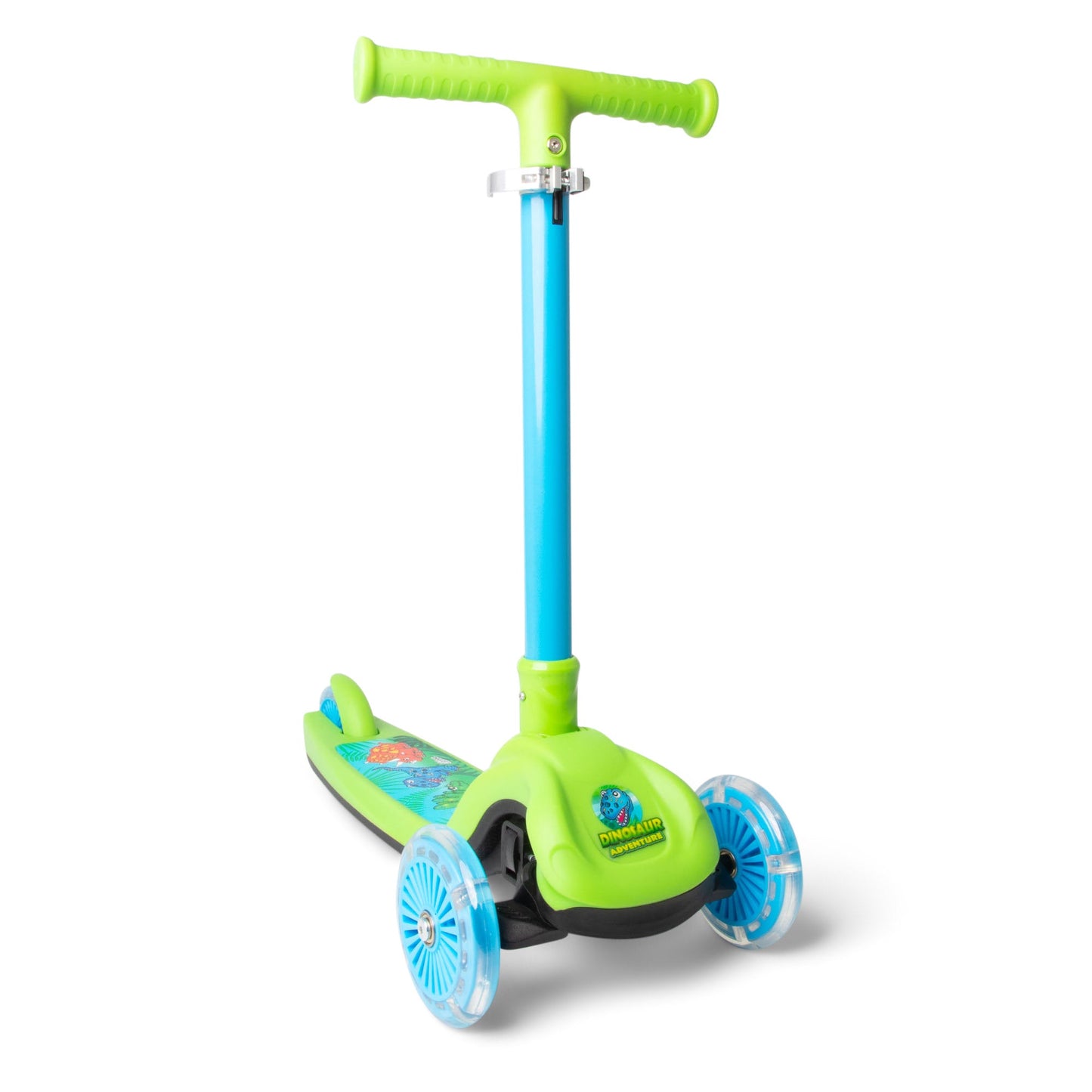 Dinosaur Trail Twist Light-Up Foldable Scooter