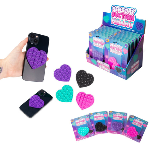 Heart-shaped phone suction cup