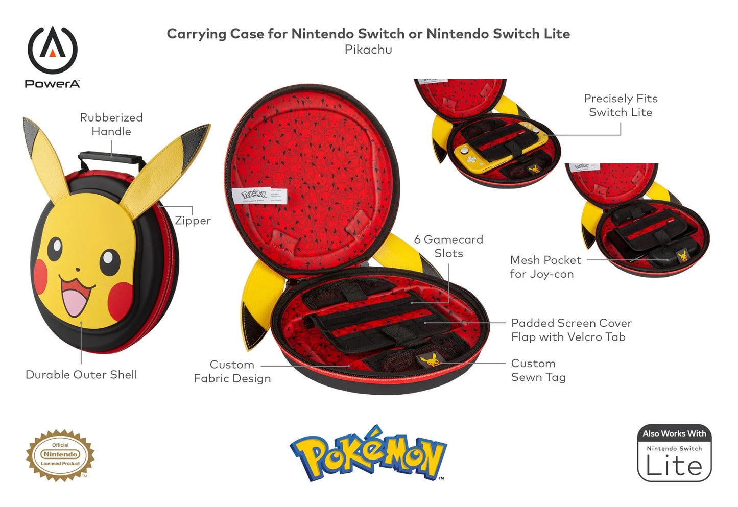 Switch Travel Case Pokémon - Pikachu