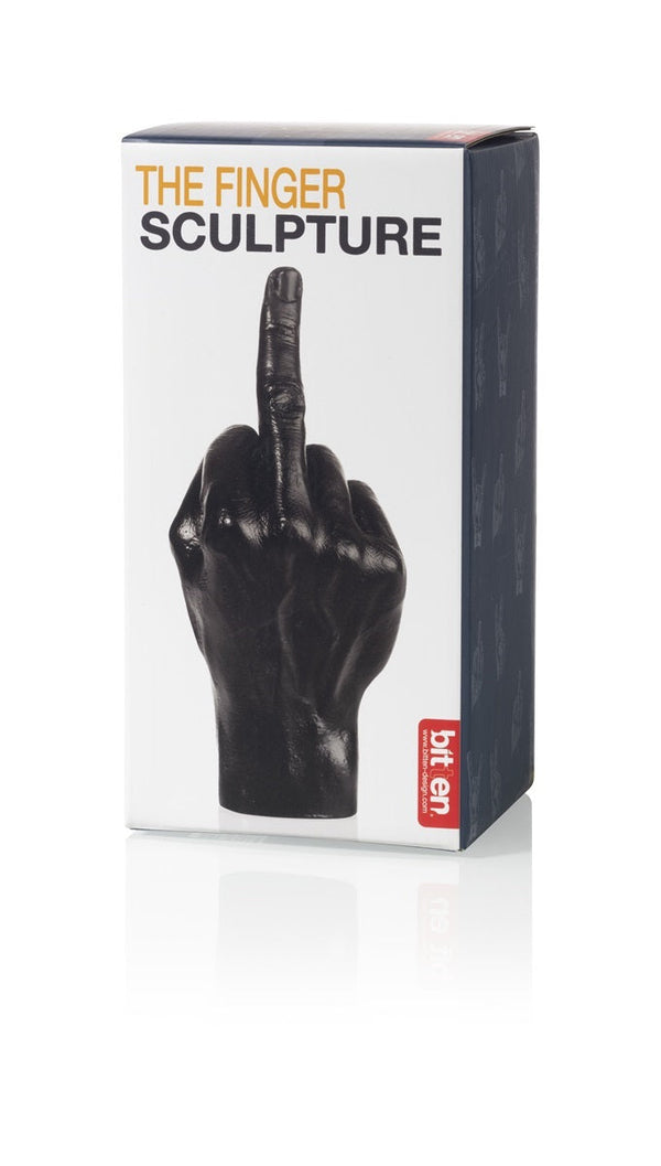 Sculpture Main F**k - Noir Bitten – Objet déco original