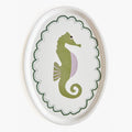 Seahorse Oval Serving Tray - 31x22cm