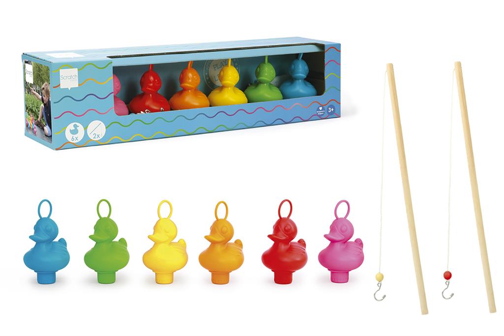 Fishing duck box - rainbow