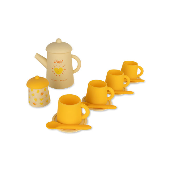 Silicone Tea Set Toys - Yellow - Solmate