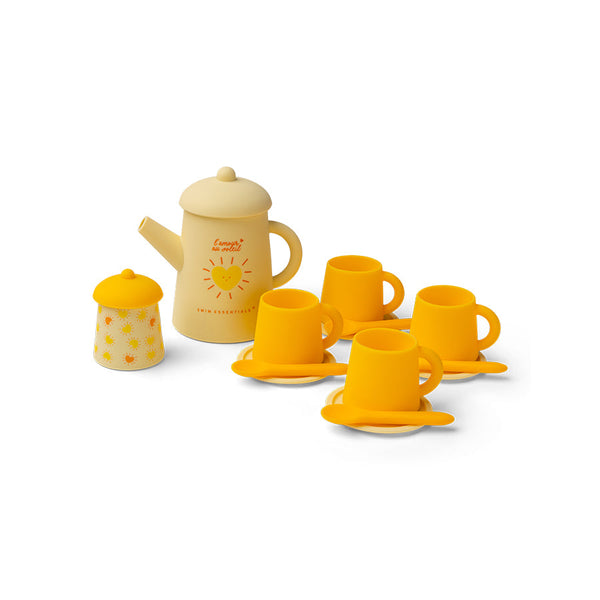 Silicone Tea Set Toys - Yellow - Solmate
