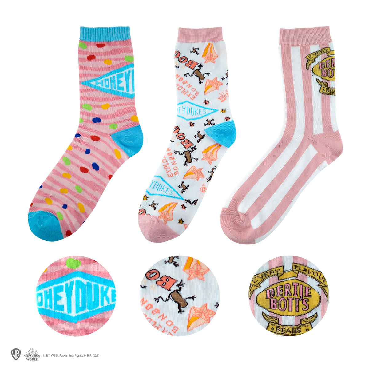 Set of 3 Pairs of Honeydukes Socks