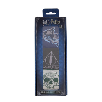 *Set de 3 Paires de Chaussettes Les Reliques de la Mort Edition Deluxe
