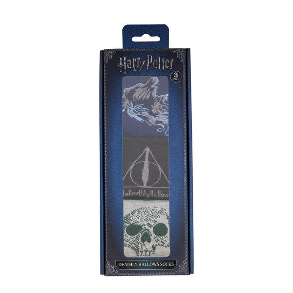 *Set of 3 Pairs of Deluxe Deathly Hallows Socks