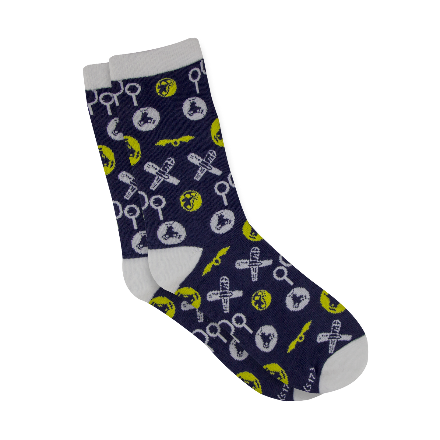 *Set of 3 Golden Snitch Quidditch Socks