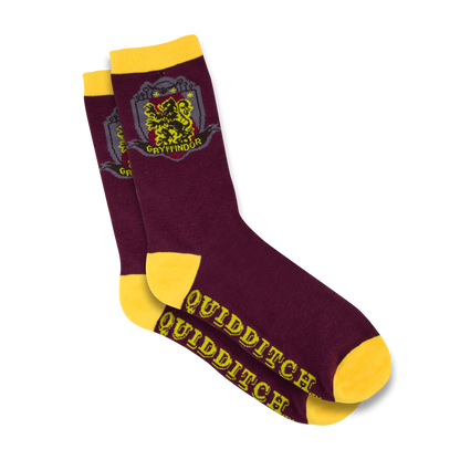 *Set of 3 Golden Snitch Quidditch Socks